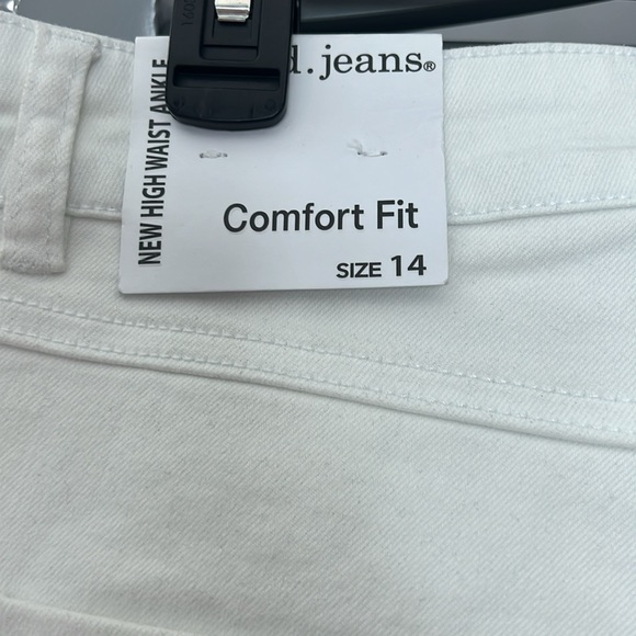 d. jeans White High Waist ankle jeans size 14 NWT - Picture 5 of 8